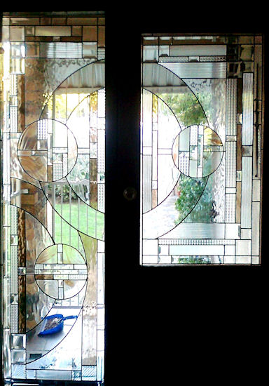 Art Deco Stained Glass Panels Version 5