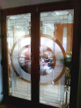 art deco stained glass panel 06