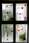 art deco stained glass panel 07