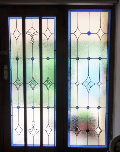 Bevelled Stained Glass Panel Version 14