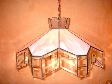 SGLORW-100 Bevelled Stained Glass Pendants
