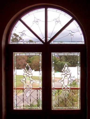 Bevelled Stained Glass Panel Version 4