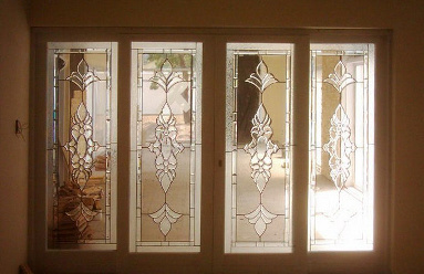 Bevelled Stained Glass Panel Version 5