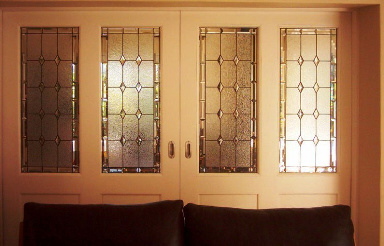 Bevelled Stained Glass Panel Version 8