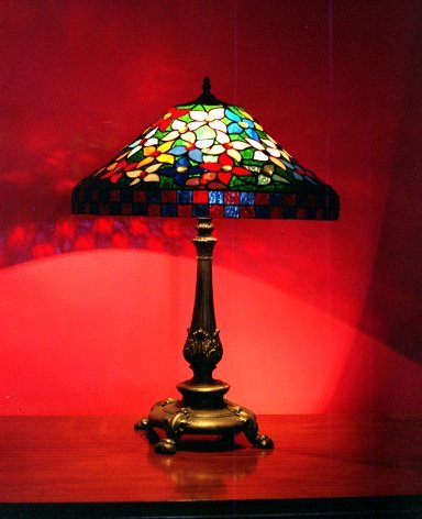Med Flower Mould Stained Glass Lamp