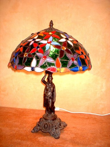 Flower Mould Stained Glass Lamp