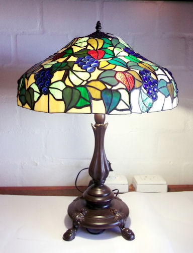 Grape Mould Stained Glass Lamp Version 2