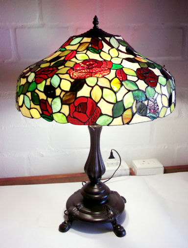 Rose Mould Stained Glass Lamp